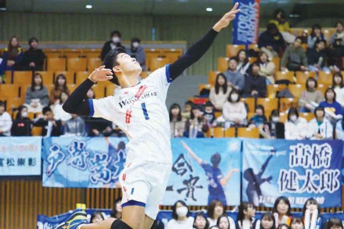 sports-bagunas Bryan Bagunas wins his first-ever Player of the Game honors for the Weisse Adler squad. PHOTO COURTESY OF JAPAN V.LEAGUE
