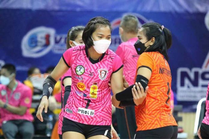 sports-mylene-pic Mylene Paat continues her fine play for Nakhon Ratchasima in the 2021-2022 Volleyball Thailand League. SMNI VOLLEYBALL PHOTO