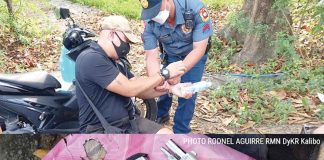 Jesse Luciano Rimon, resident of Mercedes Village in Barangay New Buswang, Kalibo was nabbed after a police poseur buyer was able to purchase from him an STI Edge .45 caliber pistol with chrome finish for P20,000 buy-bust money.