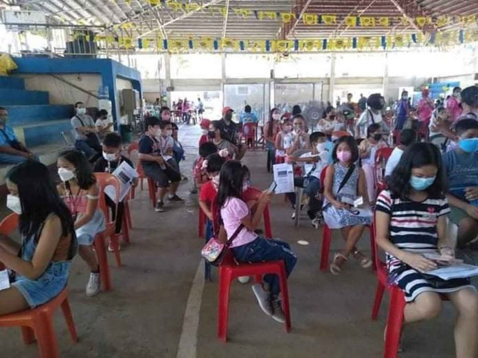 buenavista More than 50 kids received the vaccine in the launching ceremony of five to eleven children vaccination at Buenavista, Guimaras. Radyo Pilipinas Iloilo