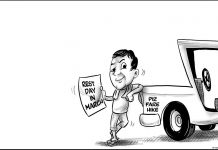 Editorial cartoon for February 22, 2021.