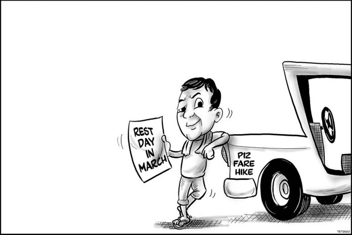 Editorial cartoon for February 22, 2021.
