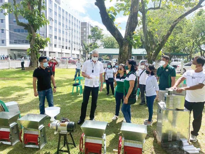 CEST-Project-in-Murcia-Negros-Occidental Negros Occidental PSTC provides four units of coffee depulpers, one unit coffee grinder, one coffee moisture meter, and packaging materials to Canlandog Pilot Agro-Forestry Farmers Association (CPAFFA) in Murcia, Negros Occidental. The event was graced by Governor Eugenio Jose Lacson.