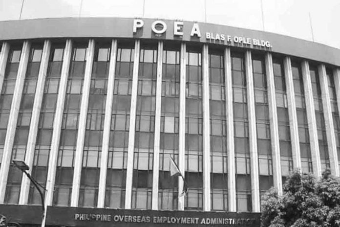 POEA POEA said the deployment of overseas Filipino workers (OFWs) to Ukraine has been suspended.