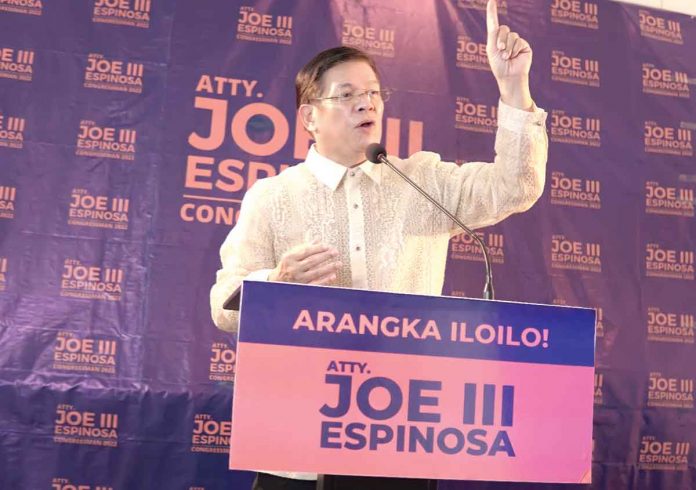 banner-pic Atty. Jose S. Espinosa III, former Iloilo City mayor and now candidate for congressman, says he intends to craft legislations that will infuse new avenues for job opportunities, improve the delivery of social services and make education more accessible and affordable to all.