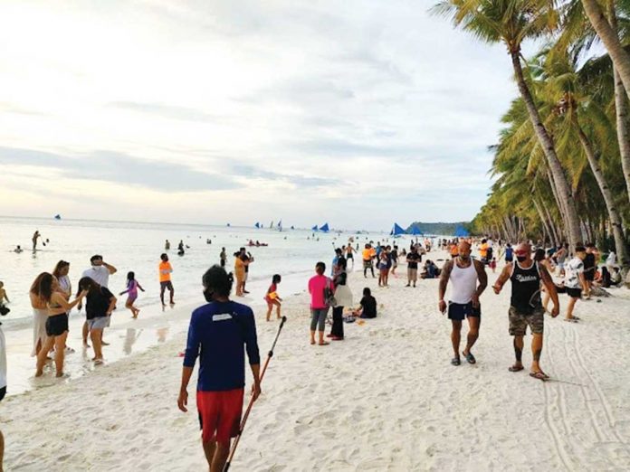 Boracay drew foreigners in February this year, mostly tourists are from Germany, the United Kingdom, and the United States.