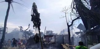 The fire destroyed 14 residential houses made of concrete and light materials. PHOTO BFRAV/Leonard Tirol