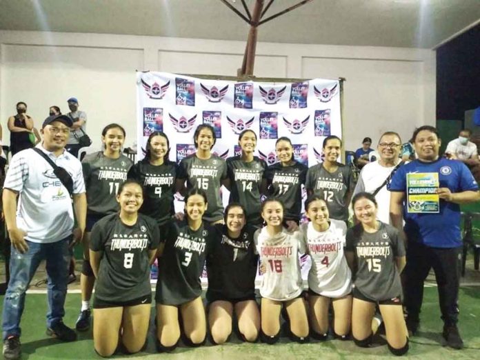 sports-chery-tiggo Members of the Chery Tiggo Thunderbolts team. PHOTO COURTESY OF BACOLOD NEGROS LEGEND VOLLEYBALL