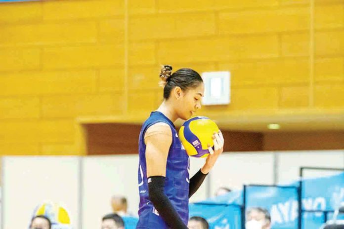 sports-jaja Jaja Santiago spearheads the offense for Saitama Ageo Medics in their stunning win over NEC Red Rockets. PHOTO BY V.LEAGUE