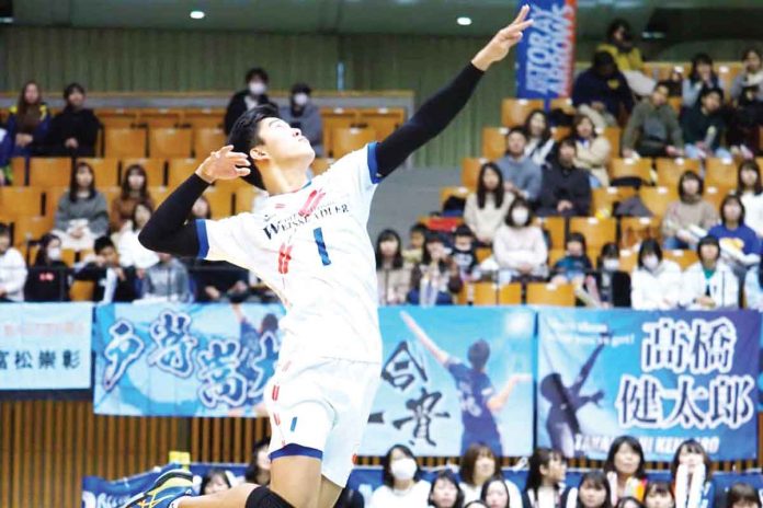 sports-oita Bryan Bagunas waxed hot for 42 points in Oita Miyoshi Weisse Adler's win over VC Nagano. V.LEAGUE PHOTO