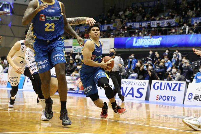 sports-ravena-pic Ilonggo Kiefer Ravena’s 14 points are not enough to lead Shiga Lakestars to a win. B.LEAGUE PHOTO