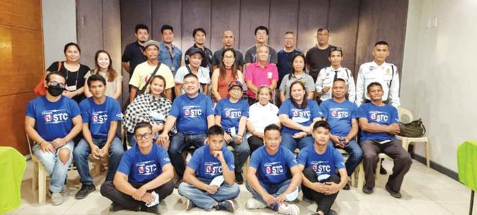 stc The staff and employees of St. Therese Chapels headed by Mr. Jaresh Ng, general manager together with the invited suppliers and guests in an intimate thanksgiving lunch.