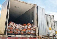 The P109 million worth of misdeclared vegetables, meat and fishery products were seized by the Department of Agriculture this year.