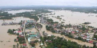 FLOODED TOWN. This is the flooded town of Sigma in Capiz province three days after Tropical Depression “Agaton” pounded it with torrential rains. The Office of Civil Defense – Western Visayas conducted an aerial inspection with the help of the Philippine Air Force. PHOTO BY OCD – REGION 6