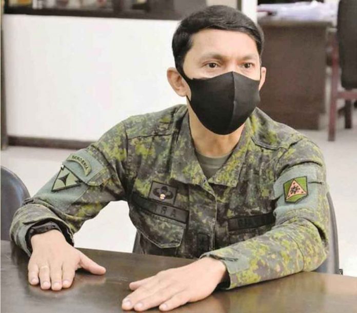 arevalo Major General Benedict Arevalo, commander of the Philippine Army’s 3rd Infantry Division, repeats his warning to the rebels: “You better choose the best option, which is to surrender and avail yourselves of the government’s reintegration program. Live a normal life with your families.”