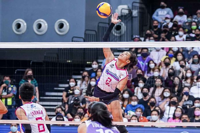 sports-creamline-pic Creamline Cool Smashers’ Alyssa Valdez unloads a powerful hit. PVL MEDIA BUREAU