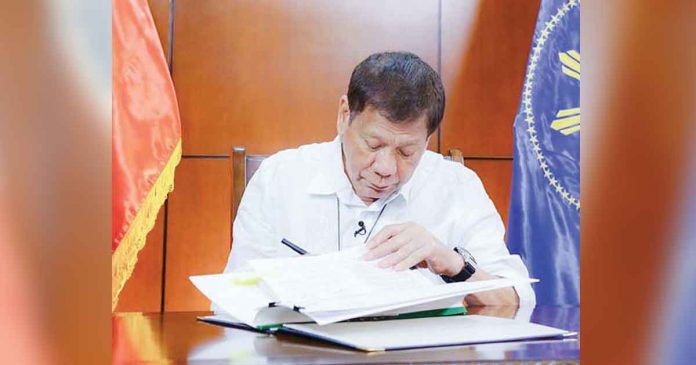 duterte On April 27, 2022 President Rodrigo Duterte signed Republic Act 11735 establishing a satellite multispecies marine hatchery in the municipality of Batad, Iloilo.