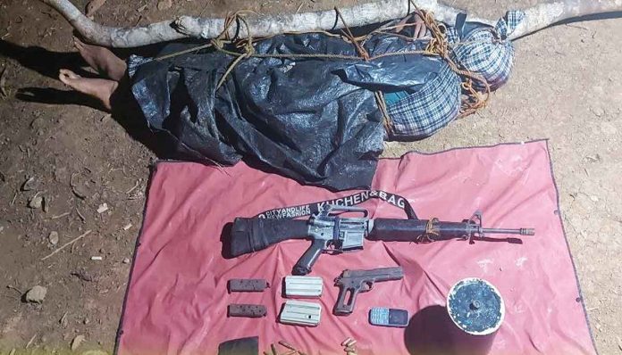 front-dom-NPA Philippine Army soldiers say this 16-year-old lad killed in an encounter with New People’s Army rebels in Candoni, Negros Occidental was a brainwashed child soldier. 302ND INFANTRY ‘ACHIEVER’ BRIGADE PHOTO