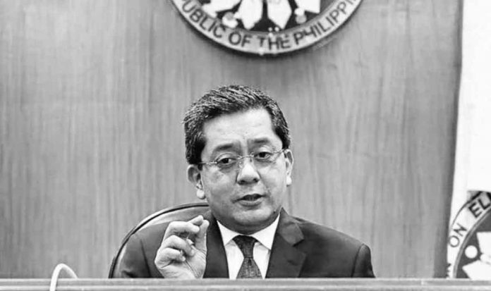 garcia Commissioner George Garcia speaks during a media briefing on the first day of Local Absentee Voting held at the Comelec Session Hall, 8th floor, Palacio del Gobernador, Intramuros. INQUIRER PHOTO/LYN RILLON