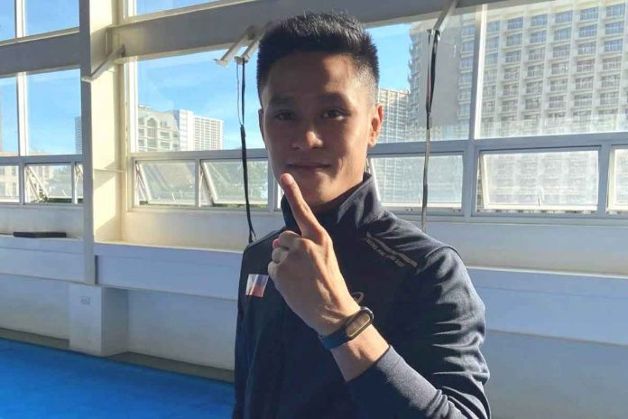 mandal Ilonggo Arnel Mandal captured the gold medal in the men’s -56 kilogram category of wushu sanda competition in the 31st Southeast Asian Games. PSC PHOTO