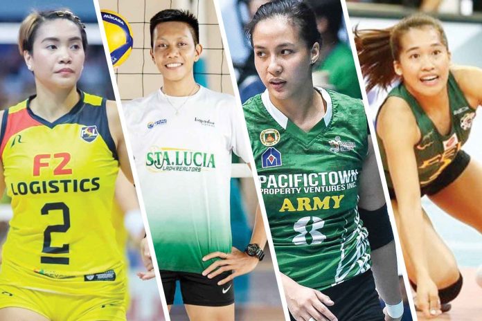 From left to right; MARAÑO, PALOMATA, GONZAGA, PONS