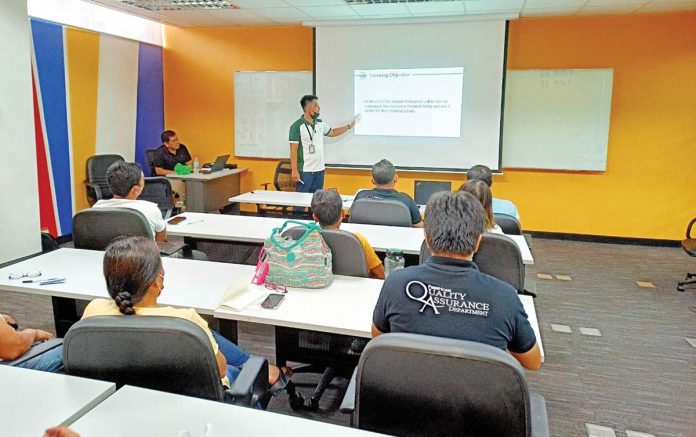 more Safety officers and engineers of construction firms in Iloilo City attend a safety training organized by MORE Electric and Power Corporation, the sole power distributor in the city.
