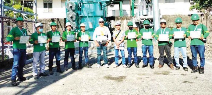more MORE Electric and Power Corporation’s substation tenders undergo training to effectively and efficiently perform their responsibilities.
