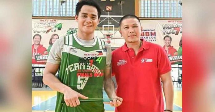 sports Team Underground's Aljohn Catague received his MVP trophy from Next Gen Hoops 4 Youth's Allen Ricardo. Contributed Photo.