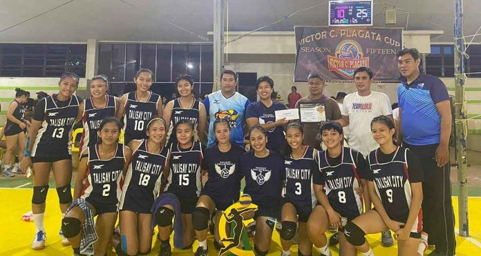 sports-talisay-pic Talisay City dominated the women’s division of the Victor C. Plagata Cup Season 15 Volleyball. CONTRIBUTED PHOTO