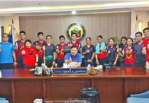 Courtesy call of the Philippine National Table Tennis to Mayor Jerry P. Trenas together with EA for Sports Mr. Rudiver Jungco