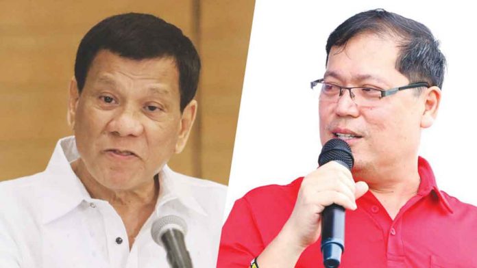 dutere-mabilog Duterte (left). Mabilog (right)
