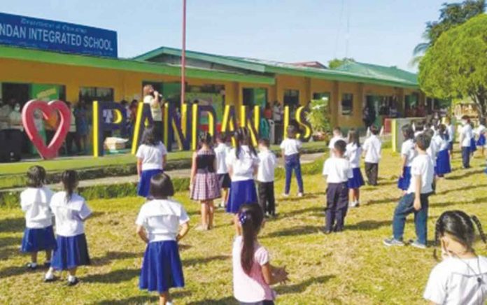 Pandan Integrated School in Barangay Pandan, Lambunao, Iloilo opened its limited face-to-face classes on June 13, 2022. All over Iloilo province, 812 schools have limited face-to-face classes as of Monday. PNA PHOTO COURTESY OF PANDAN INTEGRATED SCHOOL FB PAGE