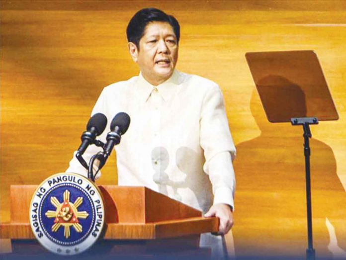 President Ferdinand Marcos Jr. wears Barong Tagalog for his first State of the Nation Address.