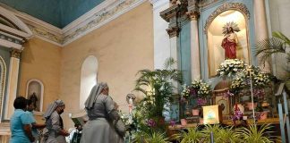 Ashes of the late Archbishop-emeritus Angel Lagdameo at the Jaro Cathedral. AJ Palcullo/PN