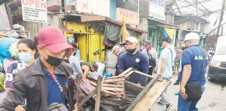 ROAD CLEARING. Obstructions are being removed from this street in Iloilo City. The Department of Interior and Local Government urges local government units to continue the nationwide road clearing operations. The goal is to make roads safe spaces. ARNEL PALCULLO/PN