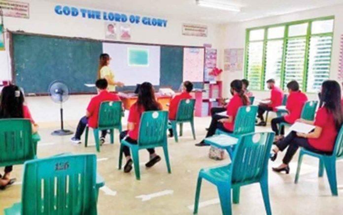 news-schools The Mulapula National High School in Passi City, Iloilo has implemented limited face-to-face classes during school year 2021-2022. Public and private schools will be implementing in-person classes after the Aug. 22 to Oct. 31 transition period. PHOTO COURTESY OF WESTERN VISAYAS DEPED