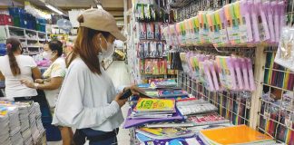 Aside from being particular with the prices, consumers should also check the quality and quality of the school supplies they are buying, says Director Felisa Judith Degala of the Department of Trade and Industry – Iloilo shown here holding a suggested retail price list for school supplies. DTI has also issued guidelines when buying pad papers, crayons, pencils, and ballpens, among others. ARNEL JOHN PALCULLO/PN
