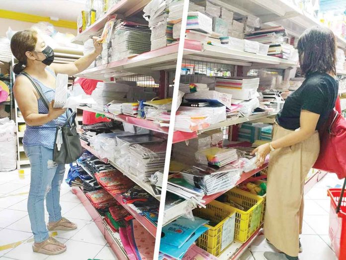 Parents or guardians of learners must be fastidious when shopping for school supplies, according to the Department of Trade and Industry. They should check the labelling, quantity and quality of school supplies before paying for them to avoid being shortchanged. ARNEL JOHN PALCULLO/PN