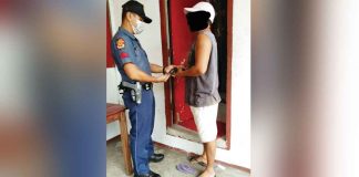 A concerned citizen turns over a loose firearm to the municipal police station of Laua-an, Antique. Laua-an Police Station Photo