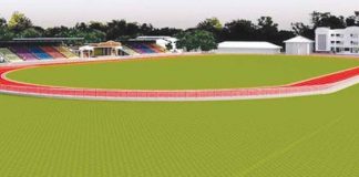 An artist’s perspective of the Malay Sports Oval.