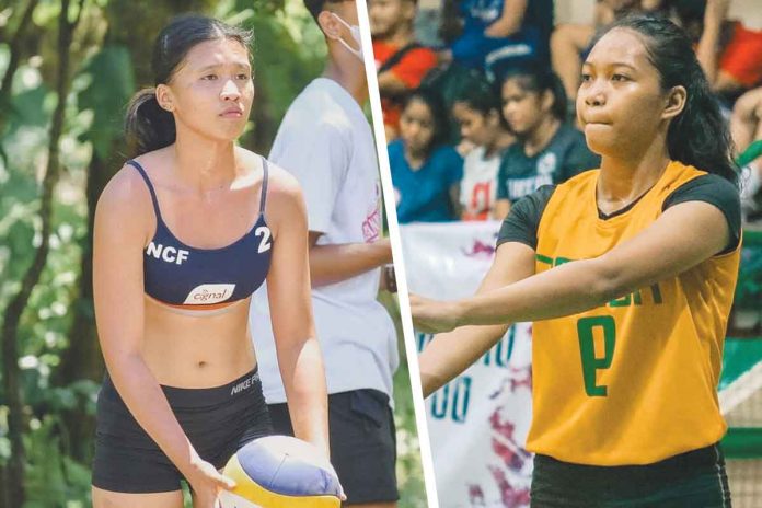 negrense-volleybelles Negrenses Honey Grace Cordero and Abigail Buenaviles Panique are headed to Manila after playing for Naga College Foundation Inc. Lady Tigers. PHOTOS COURTESY OF NCF FACEBOOK PAGE AND ALECXA ARISTON