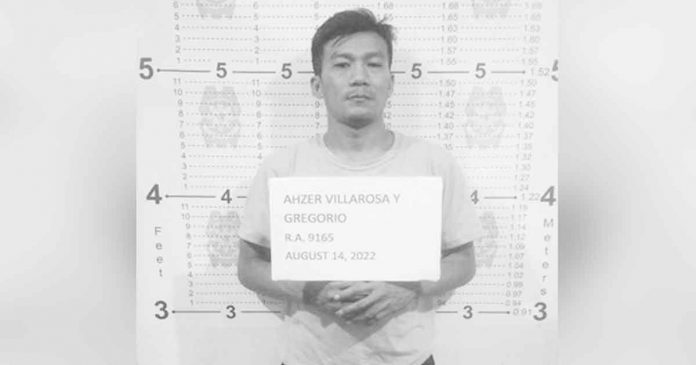 villarosa Drug suspect Ahzer Villarosa of Bacolod City faces charges for violation of Republic Act 9165 or the Comprehensive Dangerous Drugs Act of 2002. Suspected shabu valued at P4 million was recovered in a buy-bust operation targeting him. PRO-6 PHOTO