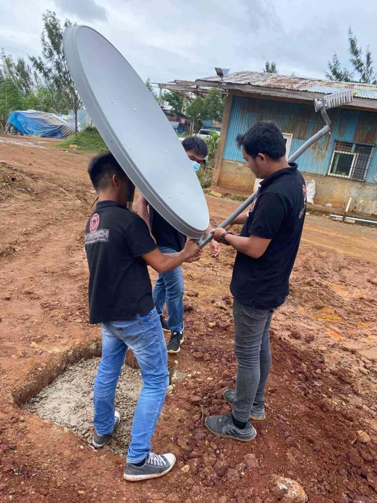 KADs: TrueVision Enterprises and Oktatech - Technology Solutions and Services, installed a terminal with speeds of up to 80 Mbps in just 2 days.