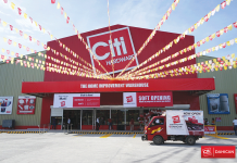 The newly opened CitiHardware branch in Davao Oriental province is located in Dahican, Mati City.