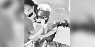 Provincial Social Welfare and Development Office and Philippine Red Cross-Iloilo conduct Persons with Disability Blood Donation Activity in Guimbal, Iloilo’s covered gym on June 16, 2022. PSWDO PHOTO