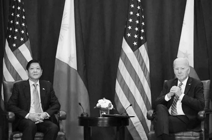 nation2 US President Joe Biden meets with Philippine President Ferdinand Marcos, Jr., on the sidelines of the UN General Assembly in New York City on September 22, 2022. PHOTO BY MANDEL NGAN / AFP