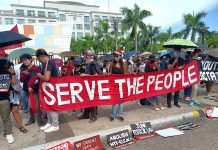 Militant groups mark the 50th anniversary of the declaration of Martial Law in the country through a rally, peace forum and dialogue with survivors in front of the Iloilo provincial capitol in Iloilo City on Wednesday, Sept. 21, 2022. AJ PALCULLO