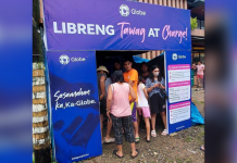 Globe deployed a Libreng Tawag and Libreng Charging station in Boac, Marinduque in the wake of Tropical Storm Paeng.