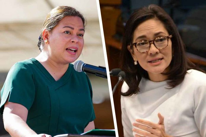 deped-intel-fund-bigger-than-intel-agency Sara (left); Hontiveros (right)