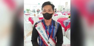John Lloyd Mendez of Barangay Nagba, Maasin, Iloilo graduated magna cum laude (bachelor’s degree in Secondary Education, major in Filipino) at the West Visayas State University in La Paz, Iloilo City. He is a member of the Indigenous Peoples group Panay Bukidnon.